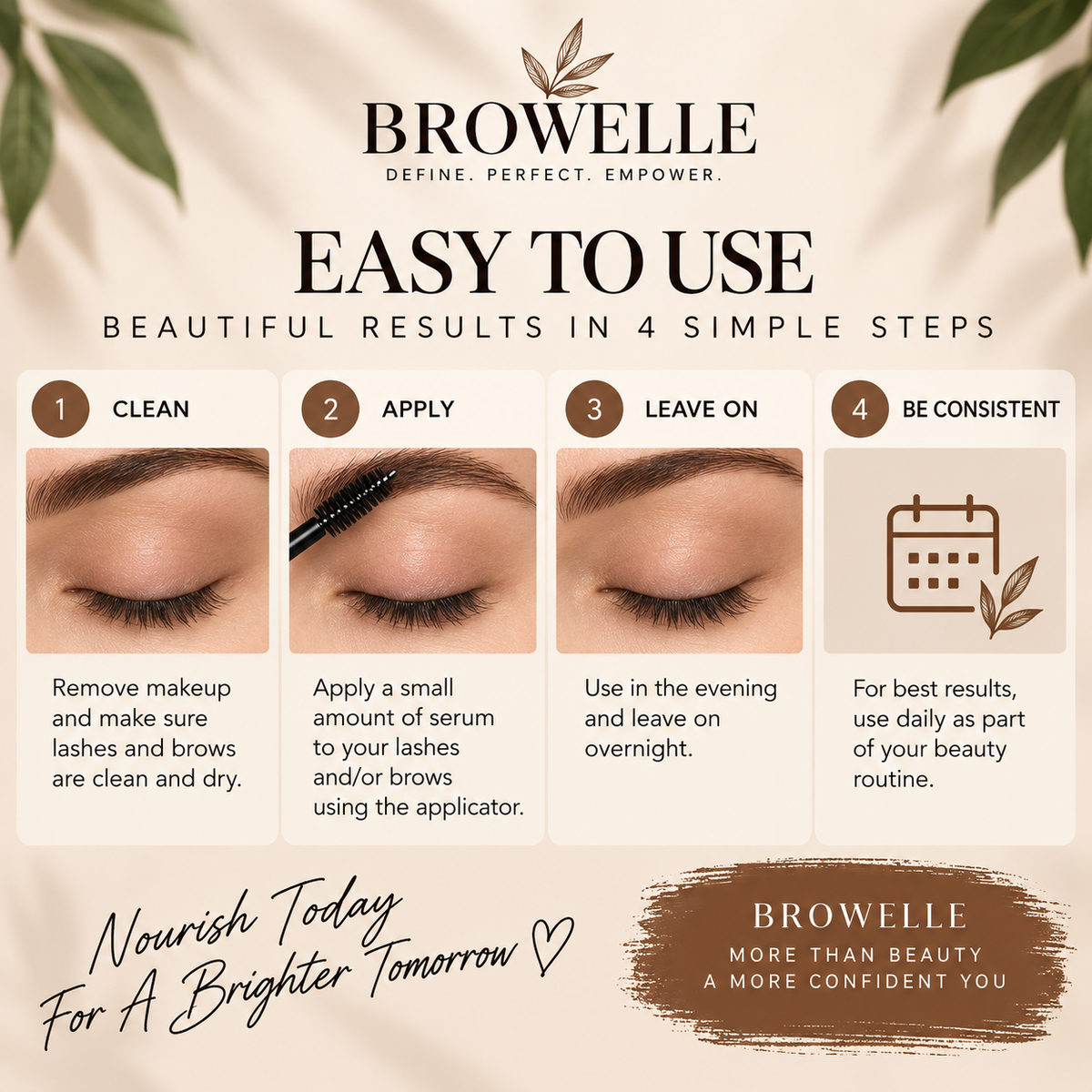 BROWELLE™ - Castor Oil Lash & Brow Serum