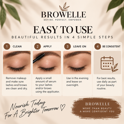 BROWELLE™ - Castor Oil Lash & Brow Serum