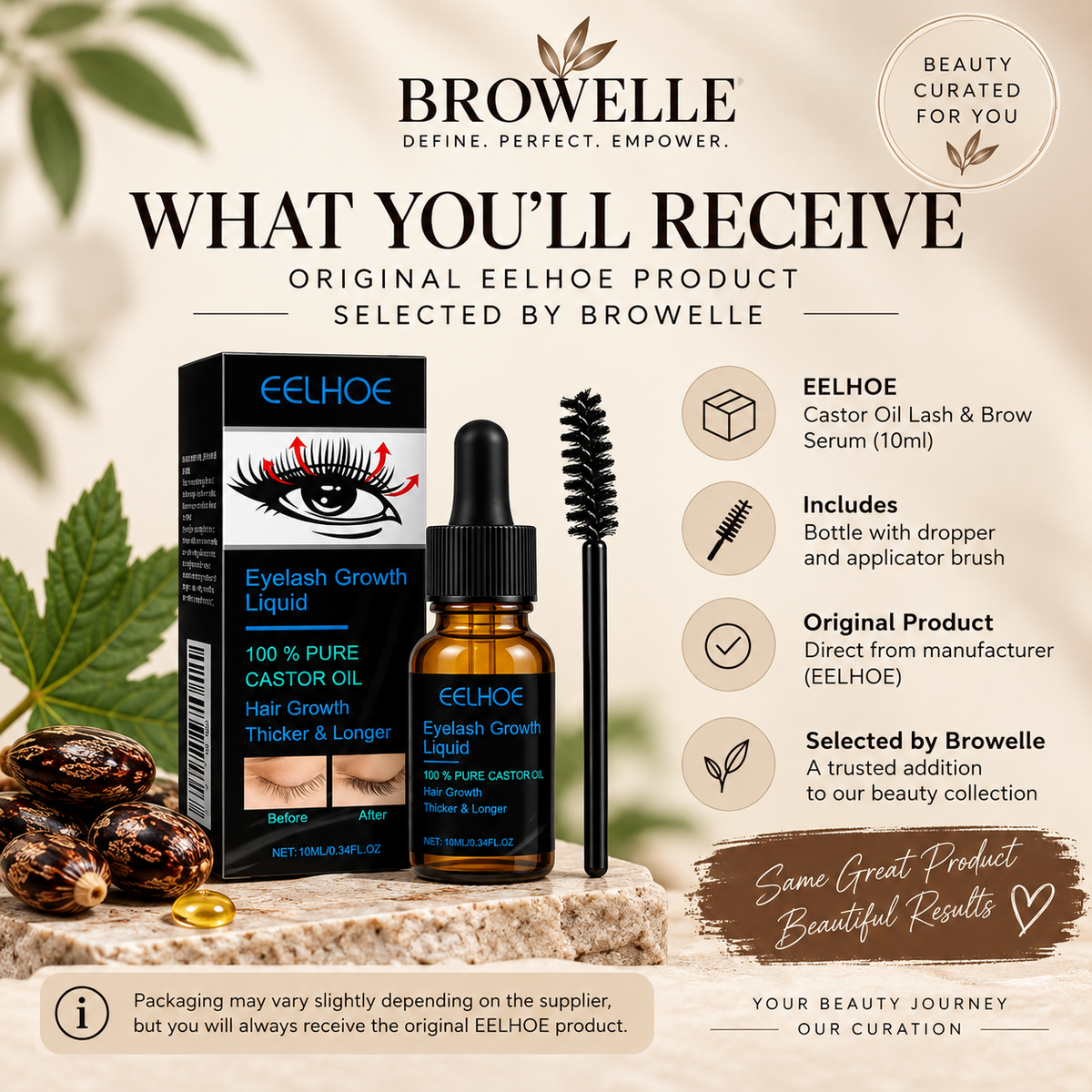 BROWELLE™ - Castor Oil Lash & Brow Serum