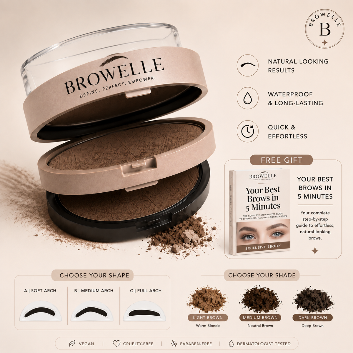 BROWELLE™ - Original Eyebrow Stamp Kit